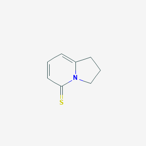 molecular formula C8H9NS B039087 2,3-Dihydroindolizine-5(1H)-thione CAS No. 113885-14-6