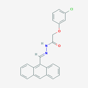 molecular formula C23H17ClN2O2 B390890 N'-(9-anthrylmethylene)-2-(3-chlorophenoxy)acetohydrazide 