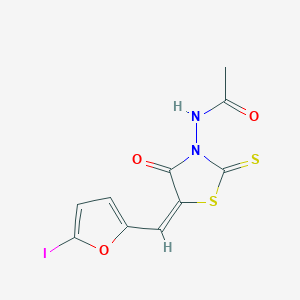 molecular formula C10H7IN2O3S2 B3909263 C10H7IN2O3S2 