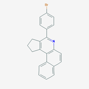 molecular formula C22H16BrN B390927 4-(4-bromophenyl)-2,3-dihydro-1H-benzo[f]cyclopenta[c]quinoline CAS No. 24989-48-8