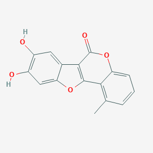 molecular formula C16H10O5 B039093 8,9-Dihydroxy-1-methylcoumestan CAS No. 115532-07-5