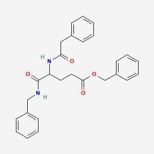 molecular formula C27H28N2O4 B3909364 Benzyl 5-(benzylamino)-5-oxo-4-[(2-phenylacetyl)amino]pentanoate 