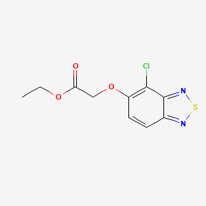 molecular formula C10H9ClN2O3S B3909380 Acetic acid, ((4-chloro-2,1,3-benzothiadiazol-5-yl)oxy)-, ethyl ester CAS No. 29123-12-4