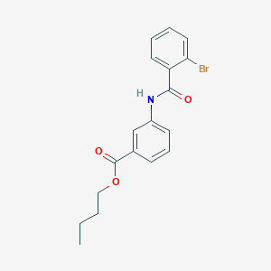 molecular formula C18H18BrNO3 B3909391 BUTYL 3-(2-BROMOBENZAMIDO)BENZOATE 