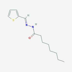 molecular formula C13H20N2OS B390941 N'-[(E)-(THIOPHEN-2-YL)METHYLIDENE]OCTANEHYDRAZIDE 