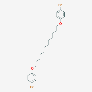molecular formula C24H32Br2O2 B039095 1-Bromo-4-[12-(4-bromophenoxy)dodecoxy]benzene CAS No. 117499-28-2