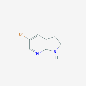 molecular formula C7H7BrN2 B039096 5-Bromo-2,3-dihydro-1H-pyrrolo[2,3-b]pyridine CAS No. 115170-40-6