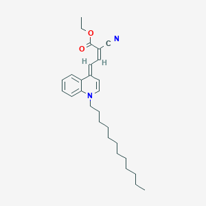 molecular formula C28H38N2O2 B390965 ethyl 2-cyano-4-(1-dodecyl-4(1H)-quinolinylidene)-2-butenoate 