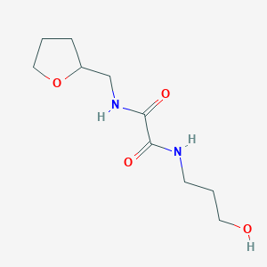 molecular formula C10H18N2O4 B3909727 N-(3-hydroxypropyl)-N'-(oxolan-2-ylmethyl)oxamide 