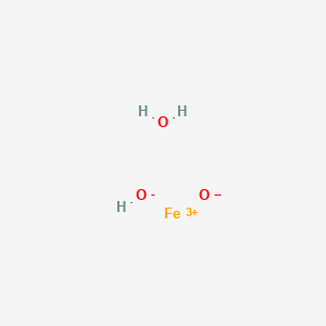 molecular formula FeH3O3 B039099 Ferric oxide, yellow CAS No. 51274-00-1