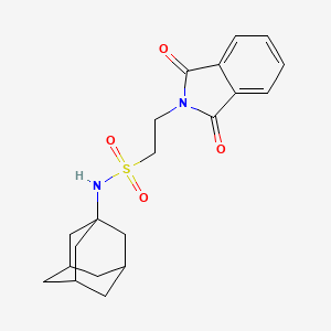 molecular formula C20H24N2O4S B3909942 N-(1-adamantyl)-2-(1,3-dioxoisoindol-2-yl)ethanesulfonamide 