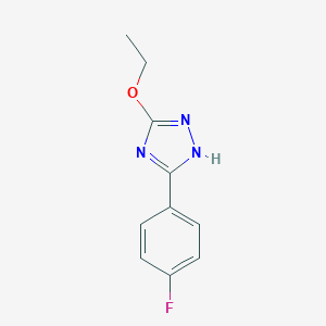 molecular formula C10H10FN3O B039102 3-Ethoxy-5-(4-fluorophenyl)-1H-1,2,4-triazole CAS No. 111396-65-7