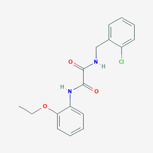 molecular formula C17H17ClN2O3 B3910463 N'-[(2-CHLOROPHENYL)METHYL]-N-(2-ETHOXYPHENYL)ETHANEDIAMIDE 