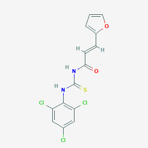 molecular formula C14H9Cl3N2O2S B391057 N-[3-(2-furyl)acryloyl]-N'-(2,4,6-trichlorophenyl)thiourea 