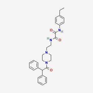 molecular formula C30H34N4O3 B3910588 N-[2-[4-(2,2-diphenylacetyl)piperazin-1-yl]ethyl]-N'-(4-ethylphenyl)oxamide 