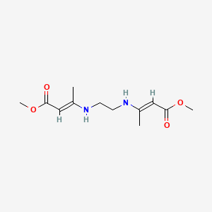 molecular formula C12H20N2O4 B3910650 dimethyl (2E,2'E)-3,3'-(ethane-1,2-diyldiimino)bisbut-2-enoate 