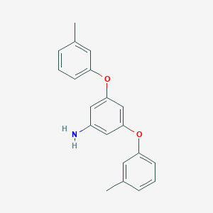 molecular formula C20H19NO2 B391068 Aniline, 3,5-bis(3-tolyloxy)- 