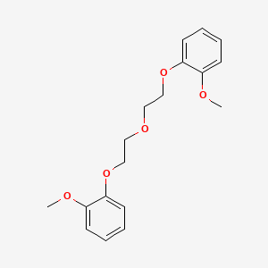 molecular formula C18H22O5 B3910860 Bis[2-(2-methoxyphenoxy)ethyl] ether CAS No. 66224-00-8