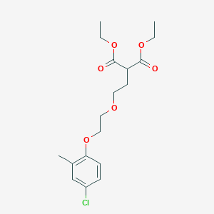 molecular formula C18H25ClO6 B3911163 Diethyl 2-[2-[2-(4-chloro-2-methylphenoxy)ethoxy]ethyl]propanedioate 
