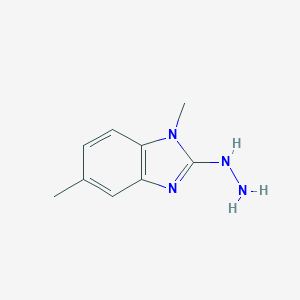 molecular formula C9H12N4 B039112 (1,5-Dimethylbenzimidazol-2-yl)hydrazine CAS No. 114804-40-9