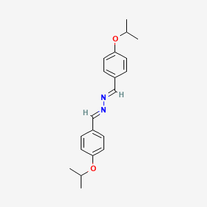 molecular formula C20H24N2O2 B3911488 (1E,2E)-bis[4-(propan-2-yloxy)benzylidene]hydrazine 