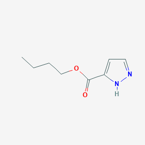 molecular formula C8H12N2O2 B039115 1H-Pyrazole-3-carboxylic acid, butyl ester CAS No. 122609-00-1