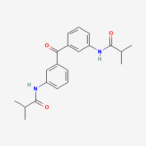 molecular formula C21H24N2O3 B3911986 N,N'-(carbonyldibenzene-3,1-diyl)bis(2-methylpropanamide) 