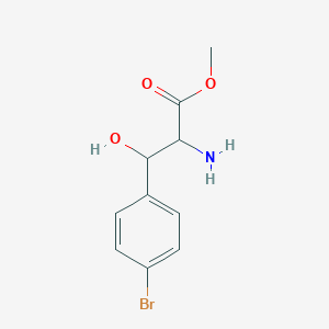 molecular formula C10H12BrNO3 B039120 Methyl (2RS,3SR)-2-amino-3-(4-bromophenyl)-3-hydroxypropanoate CAS No. 118537-23-8