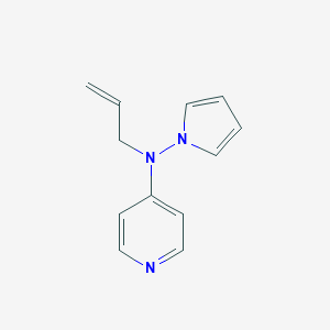 molecular formula C12H13N3 B039123 N-Allyl-N-(1H-pyrrol-1-yl)pyridin-4-amine CAS No. 111225-43-5
