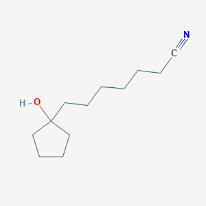 molecular formula C12H21NO B039127 7-(1-Hydroxycyclopentyl)heptanenitrile CAS No. 121108-83-6