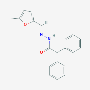 molecular formula C20H18N2O2 B391330 N'-[(5-methyl-2-furyl)methylene]-2,2-diphenylacetohydrazide CAS No. 349646-12-4