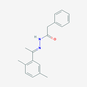 molecular formula C18H20N2O B391344 N'-[1-(2,5-dimethylphenyl)ethylidene]-2-phenylacetohydrazide 