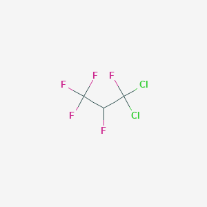 molecular formula C3HCl2F5 B039136 1,1-Dichloro-1,2,3,3,3-pentafluoropropane CAS No. 111512-56-2