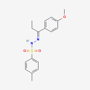 molecular formula C17H20N2O3S B3913828 N'-(1-(4-Methoxyphenyl)propylidene)-4-methylbenzenesulfonohydrazide 