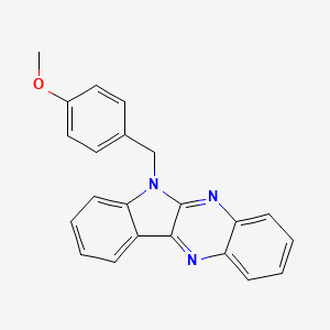 molecular formula C22H17N3O B3914257 6-(4-methoxybenzyl)-6H-indolo[2,3-b]quinoxaline 