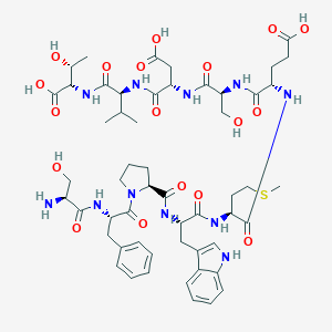 molecular formula C54H75N11O18S B039143 Prepro-TRH-(160-169) CAS No. 122018-91-1