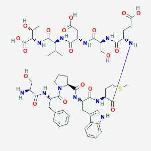 molecular formula C54H75N11O18S B039143 Prepro-thyrotropin releasing hormone (160-169) CAS No. 122018-91-1