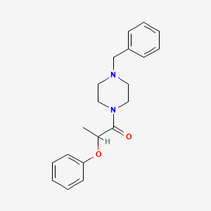 molecular formula C20H24N2O2 B3914402 1-(4-Benzylpiperazin-1-yl)-2-phenoxypropan-1-one 