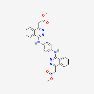 molecular formula C30H28N6O4 B3914586 diethyl 2,2'-[1,4-phenylenebis(imino-4,1-phthalazinediyl)]diacetate 