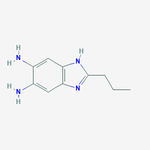 molecular formula C10H14N4 B039146 2-Propyl-1H-benzo[d]imidazole-5,6-diamine CAS No. 124635-44-5