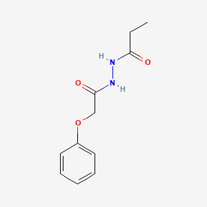 molecular formula C11H14N2O3 B3914759 N'-(2-phenoxyacetyl)propanehydrazide 