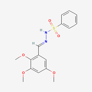 molecular formula C16H18N2O5S B3914987 N'-(2,3,5-trimethoxybenzylidene)benzenesulfonohydrazide 
