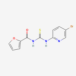 molecular formula C11H8BrN3O2S B3914998 N-[(5-bromopyridin-2-yl)carbamothioyl]furan-2-carboxamide CAS No. 6137-91-3