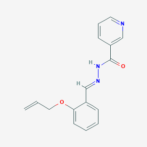 molecular formula C16H15N3O2 B391513 N'-[2-(allyloxy)benzylidene]nicotinohydrazide 