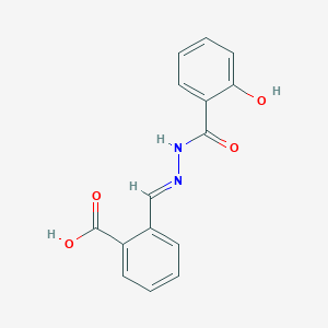 molecular formula C15H12N2O4 B3915228 o-((Salicyloylhydrazono)methyl)benzoic acid 