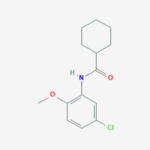 molecular formula C14H18ClNO2 B3915651 N-(5-chloro-2-methoxyphenyl)cyclohexanecarboxamide 
