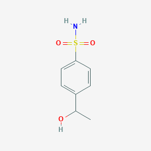 molecular formula C8H11NO3S B039157 4-(1-Hydroxyethyl)benzene-1-sulfonamide CAS No. 113412-15-0