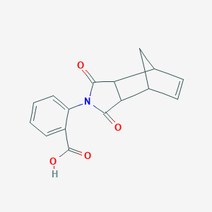 molecular formula C16H13NO4 B391585 2-(1,3-dioxo-1,3,3a,4,7,7a-hexahydro-2H-4,7-methanoisoindol-2-yl)benzoic acid CAS No. 298682-50-5