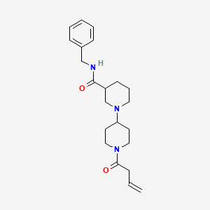 molecular formula C22H31N3O2 B3915934 N-benzyl-1-(1-but-3-enoylpiperidin-4-yl)piperidine-3-carboxamide 