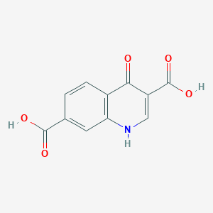 molecular formula C11H7NO5 B3916063 4-oxo-1H-quinoline-3,7-dicarboxylic acid CAS No. 63463-25-2